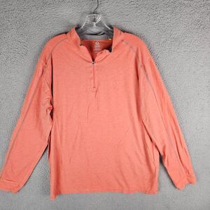 Tasc Men XL Bamboo Lightweight Performance 1/4 Zip Pullover Stretch Logo